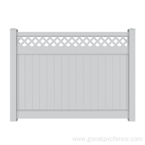 Privacy fence with lattice